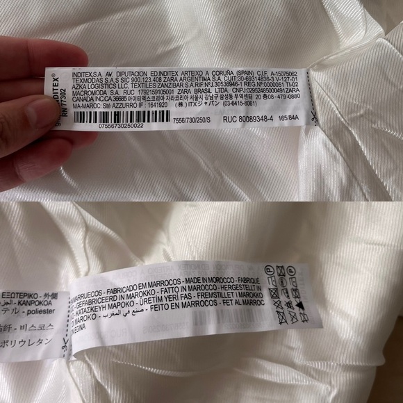 NWT ZARA White Double-Breasted Oversized Minimalist Blazer S Blogger Favourite - Picture 13 of 16